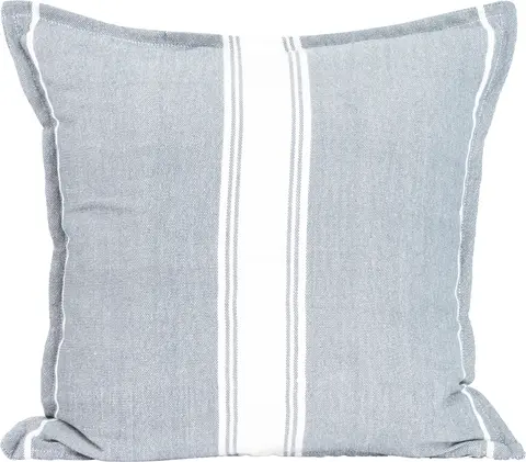 Lama putetrekk PET 50x50 Mellombl&#229; med hvit stripe