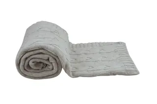 Bor&#229;s Cotton Mont Blanc pl&#228;d 130x170 Sand