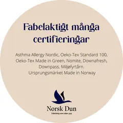 Vippetass SE &#216;13 Fabelaktigt m&#229;nga certifieringar