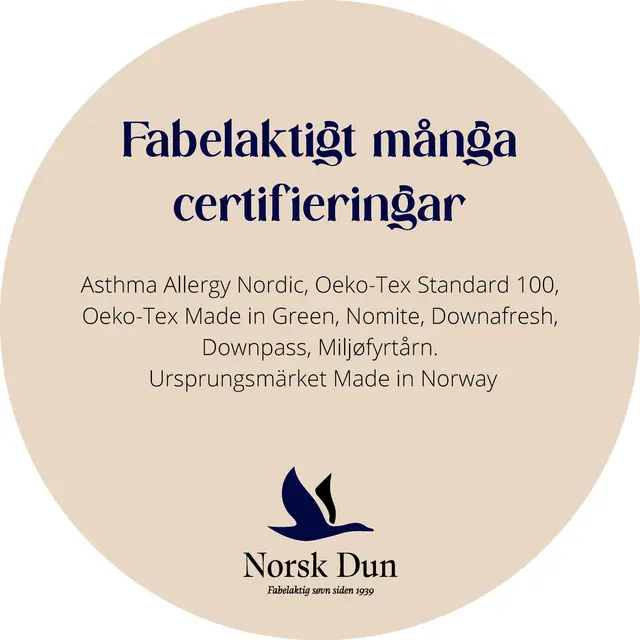 Vippetass SE Ø13 Fabelaktigt många certifieringar 