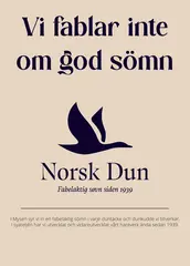 Plakat SE 50x70 Vi fablar inte om god s&#246;mn