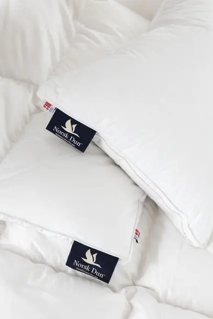 Norsk Dun 90 % anddun hotellkudde Medel 60x80 630g 