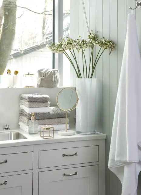 Borås Cotton Watsu tvåldispenser Cut glass/matt brass finish 