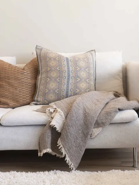 Lama Milano pläd 130x170 Brun 