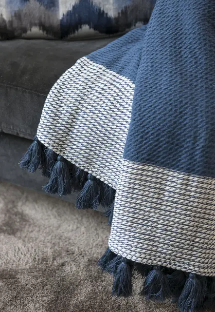 Rebell Monza pläd 130x180 Classic blue 