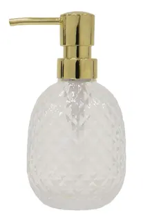 Nina tv&#229;ldispenser Guld/glas