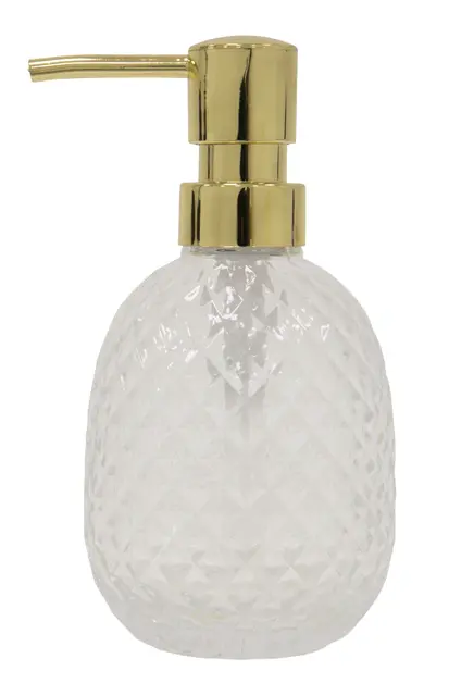 Nina tvåldispenser Guld/glas 