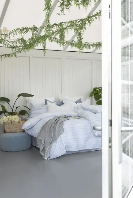 Turiform Lyra bäddset 150x210/50x60 Blå 