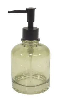 Olivia tv&#229;ldispenser Gr&#246;nt glas / svart pump