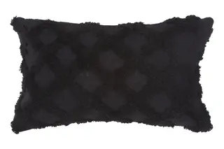 Siv kuddfodral 30x50 Gr&#229;/Sort