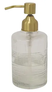 Bor&#229;s Cotton Watsu tv&#229;ldispenser Cut glass/matt brass finish