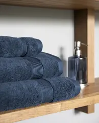 Bor&#229;s Cotton Zen handduk 100x180 Hague blue